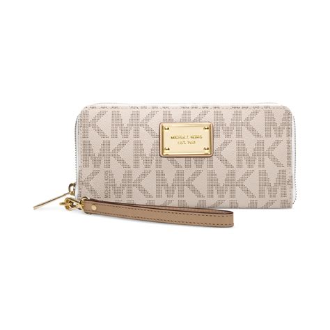 michael kors clutch vanilla|michael kors wristlet outlet.